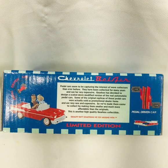 Gearbox 1997 Vintage 1957 Chevy Bel Air Convertible Serial #05362 Pedal Car New - Picture 5 of 10